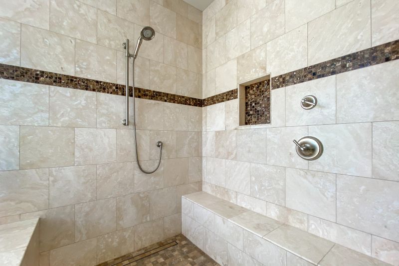 Contemporary Shower with Niche Storage
