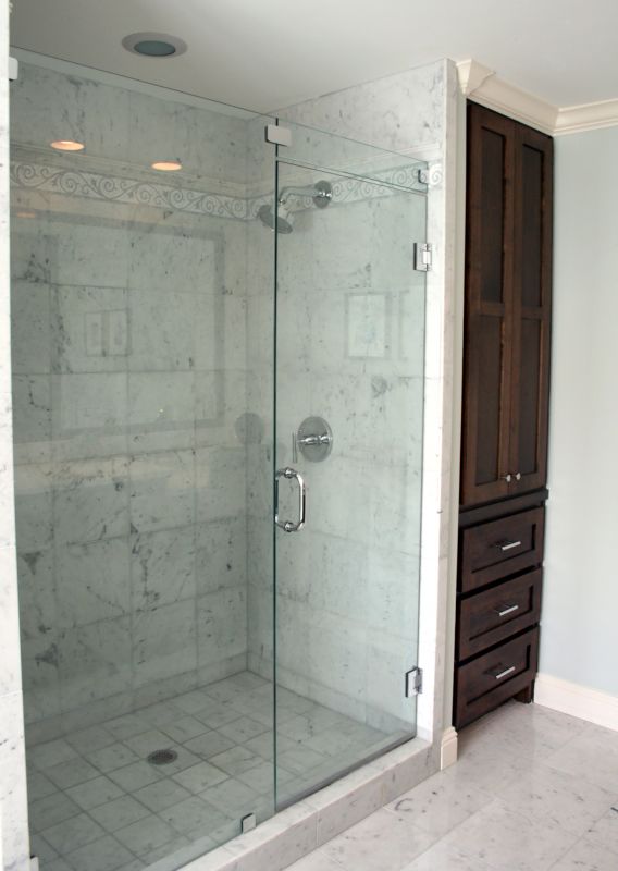Luxurious Shower with Frameless Glass